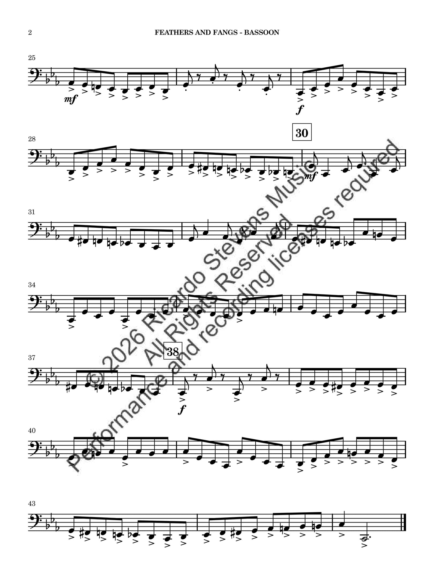 Feathers and Fangs (Bassoon)