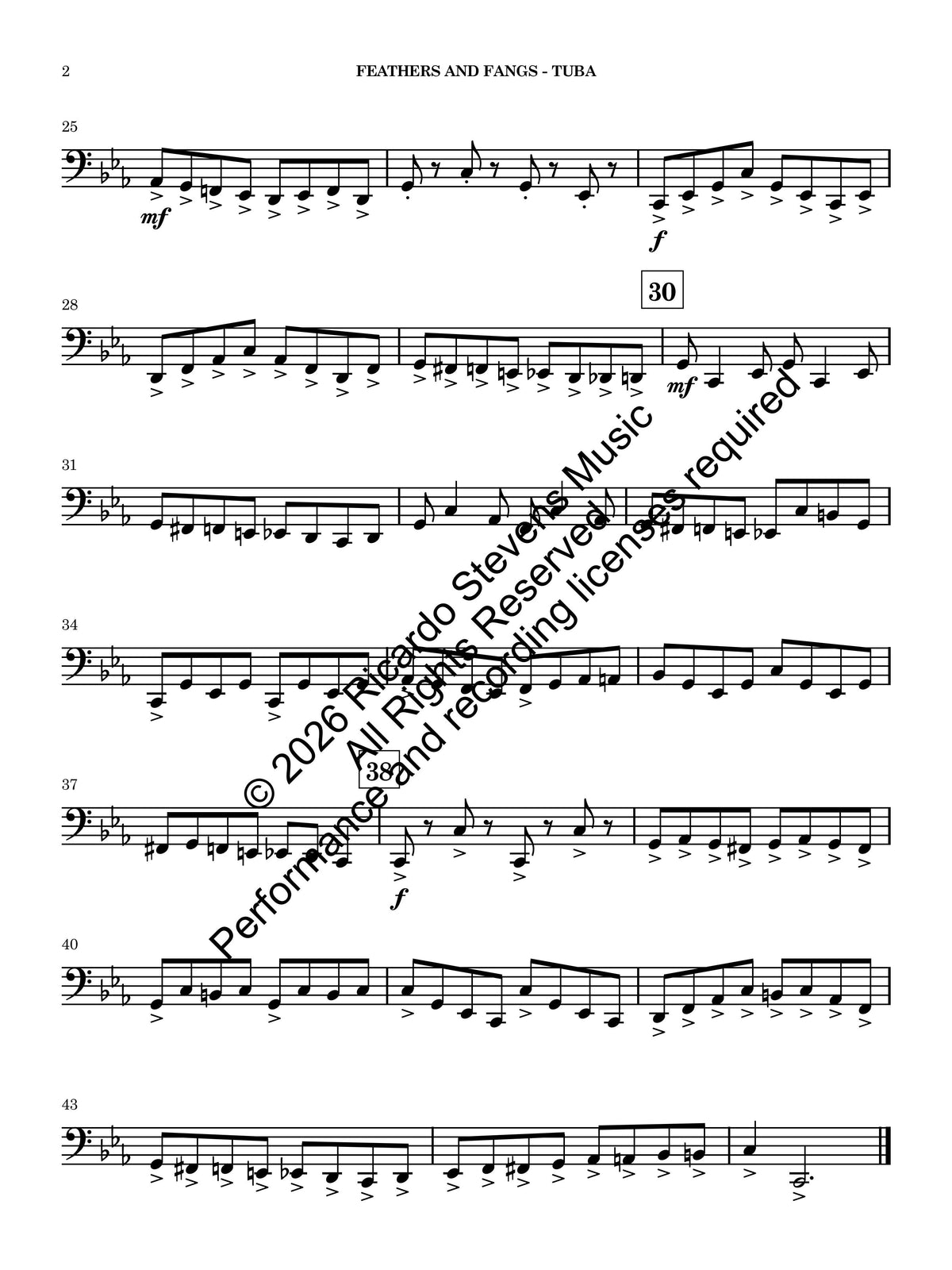 Feathers and Fangs (Tuba)