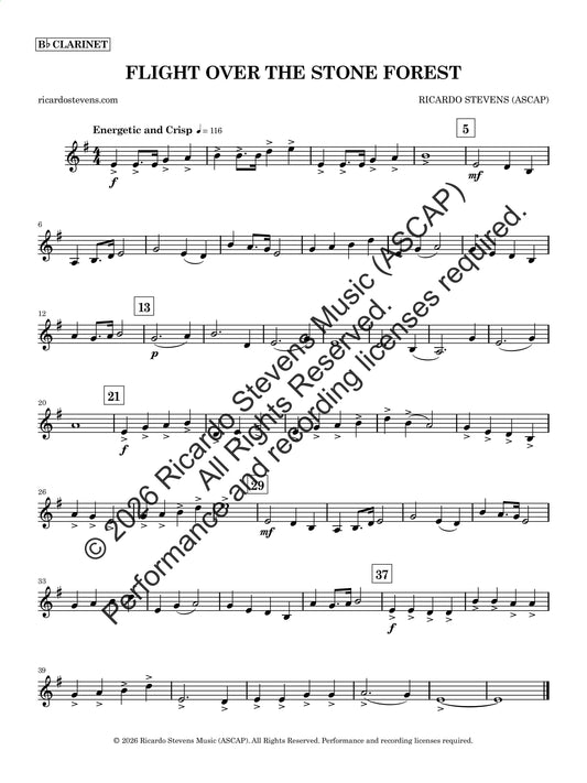 Flight Over the Stone Forest (Bb Clarinet)