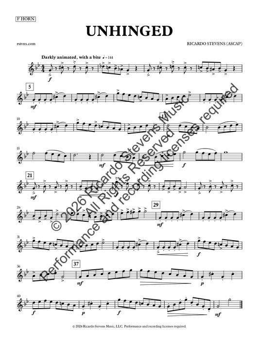 Unhinged (F Horn)