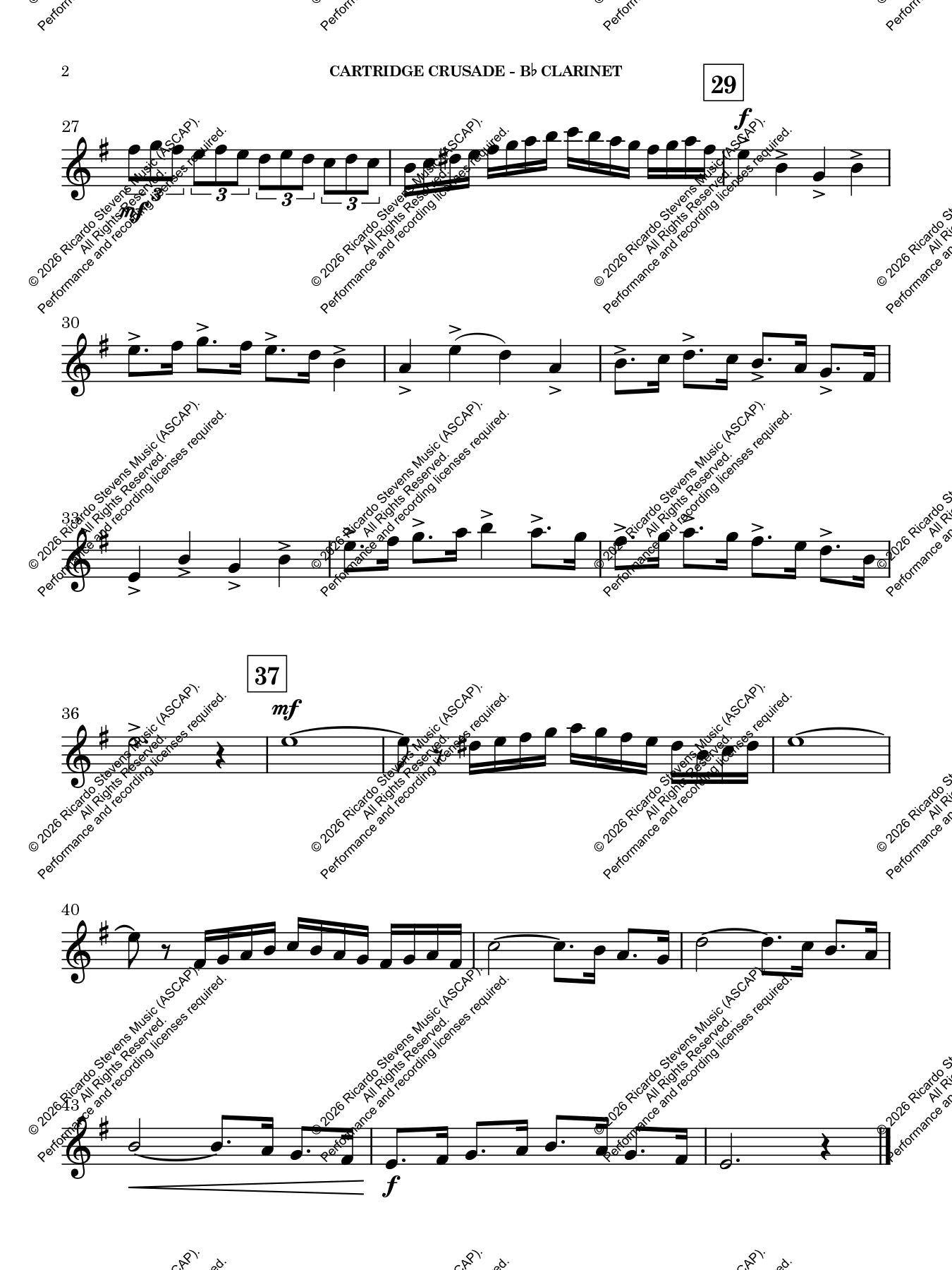 Cartridge Crusade - Bb Clarinet