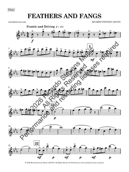 Feathers and Fangs (Flute)