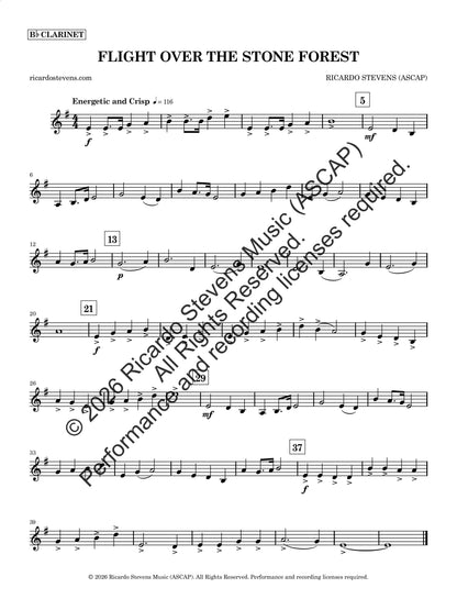 Flight Over the Stone Forest (Bb Clarinet)