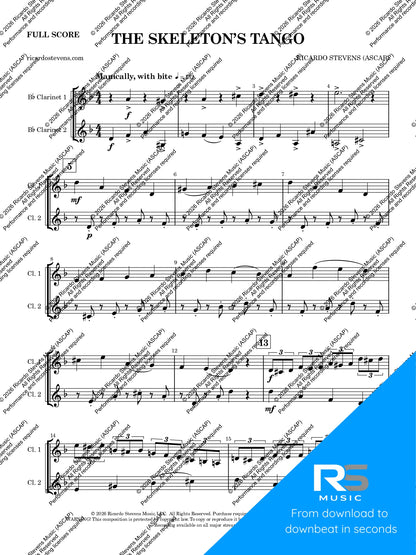 The Skeleton's Tango (Bb Clarinet)