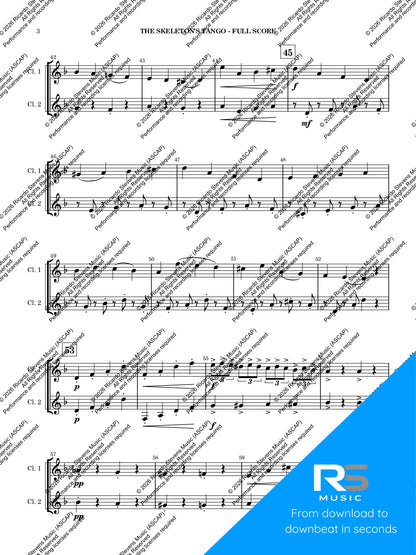 The Skeleton's Tango (Bb Clarinet)