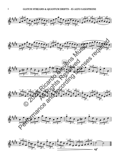 Glitch Streams & Quantum Drifts (Eb Alto Saxophone)
