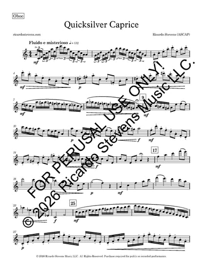 Quicksilver Caprice (Oboe)
