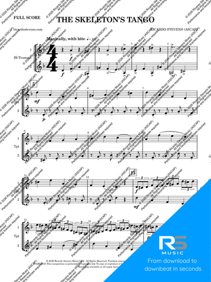 The Skeleton's Tango (Bb Trumpet)