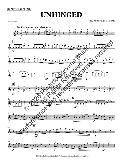 Unhinged (Eb Alto Saxophone)